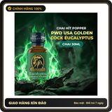 Tinh Dầu Hít Thư Giãn Dành Cho Người Lớn Popper PWD USA Golden Cock Eucalyptus - Chai 30ml - Snapshop Chính Hãng