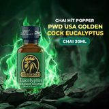 Tinh Dầu Hít Cao Cấp Giúp Cuộc Vui Trọn Vẹn Popper PWD USA Golden Cock Eucalyptus - Chai 30ml - Snapshop Chính Hãng