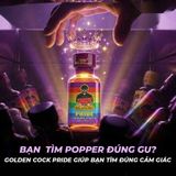 Tinh Dầu Hít Thư Giãn Dành Cho Người Lớn Popper DS USA Golden Cock Pride - Chai 30ml - Snapshop Chính Hãng