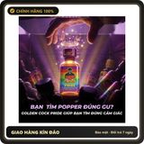 Tinh Dầu Hít Cao Cấp Giúp Cuộc Vui Trọn Vẹn Popper DS USA Golden Cock Pride - Chai 30ml - Snapshop Chính Hãng