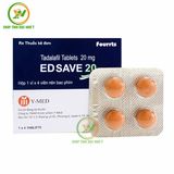 Viên uống hỗ trợ tăng cường sinh lý nam giới Edsave 20 Vỉ 4 Viên - Sung Mãn Bền Bỉ Kéo Dài Chính Hãng An Toàn Tiện Lợi Giao Nhanh Toàn Quốc