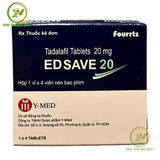 Viên uống hỗ trợ tăng cường sinh lý nam giới Edsave 20 Vỉ 4 Viên - Sung Mãn Bền Bỉ Kéo Dài Chính Hãng An Toàn Tiện Lợi Giao Nhanh Toàn Quốc