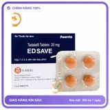 Viên uống hỗ trợ tăng cường sinh lý nam giới Edsave 20 Vỉ 4 Viên - Sung Mãn Bền Bỉ Kéo Dài Hàng Nhập Khẩu