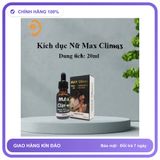 Sản phẩm hỗ trợ tăng sinh lý Max Climax dạng nước 20ml Dành Cho Nữ - Tăng Ham Muốn Thăng Hoa Hàng Nhập Khẩu
