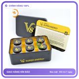 Viên uống hỗ trợ tăng cường sinh lý nam giới V8 Super Energy Hộp 18 Viên - Sung Mãn Bền Bỉ Kéo Dài Hàng Nhập Khẩu