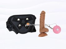 Dương Vật Giả Dây Đeo Có Bìu Kèm Điều Khiển Rung Nhiều Chế Độ Gwenshop Chính Hãng Bản Mới