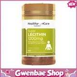 Healthy Care Super Lecithin 1200Mg Gwenshop Chính Hãng - hàng chuẩn nguồn gốc rõ ràng, hạn dùng in rõ trên hộp, đóng gói kín đáo