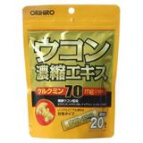 Tinh nghệ hỗ trợ giải rượu Orihiro của Nhật túi 20 gói