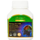 Viên bổ não Vitatree Ginkgo Plus 6000 With Q10 50mg, hộp 60 viên của Úc