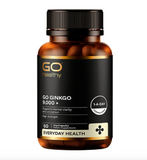 Viên uống Go Ginkgo 9000+ hỗ trợ tăng cường trí nhớ, 60 viên