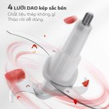Máy xay thịt đa năng Seka SK2288 500W 4 lưỡi, cối thủy tinh