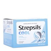 Viên ngậm kháng khuẩn giảm ho Strepsils Cool (100 viên/hộp)