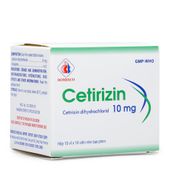Thuốc điều trị viêm mũi dị ứng Cetirizin 10mg