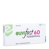 Thuốc điều trị viêm mũi dị ứng  Euvifast 60mg (Hộp 10 viên)