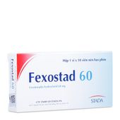 Thuốc trị viêm mũi dị ứng, nổi mề đay vô căn mãn Fexostad 60