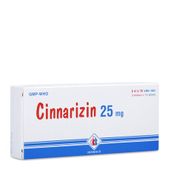 Thuốc chống say tàu xe, rối loạn tiền đình Cinnarizin (25mg)