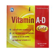 Vitamin A-D Gold Dược phẩm Phúc Vinh (1 vỉ x 10 viên)