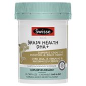 Viên uống hỗ trợ bổ sung DHA cho trẻ Swisse Kids Brain Health