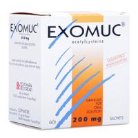 Thuốc trị rối loạn phế quản Exomuc Acetylcysteine (200mg)