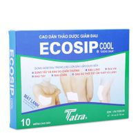 Cao dán thảo dược giảm đau Ecosip Cool(2 gói x 5 miếng/ hộp)