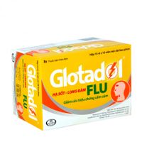 Thuốc hạ sốt, long đờm Glotadon Flu (Hộp 10 vỉ x 10 viên)
