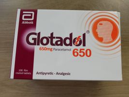 Thuốc hạ sốt, giảm đau Glotadol 650 ( 10 vỉ x 10 viên/hộp)