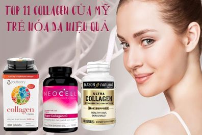 Top 13 Collagen của Mỹ trẻ hóa da tốt nhất