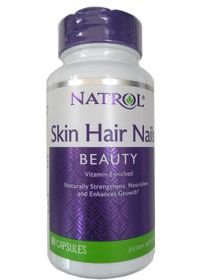 Viên uống Natrol Skin Hair Nails hỗ trợ đẹp da, tóc, móng