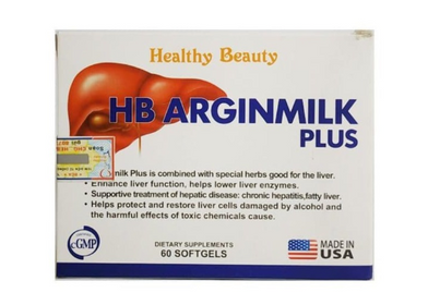 Viên uống hỗ trợ tăng cường chức năng gan HB Arginmilk Plus