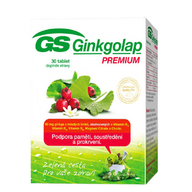 Viên uống hỗ trợ não bộ GS Ginkgolap Premium, hộp 30 viên của Séc