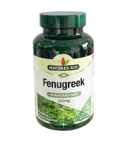 Viên uống lợi sữa Fenugreek Natures Aid 500mg cho mẹ sau sinh của Anh