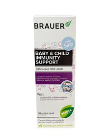 Siro Brauer Immunity hỗ trợ tăng sức đề kháng cho bé