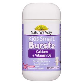 Viên hỗ trợ bổ sung Canxi + Vitamin D3 Kids Smart Nature's Way