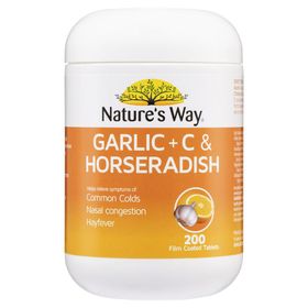 Viên uống Nature's Way Garlic, C & Horseradish