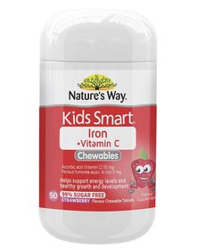 Kẹo dẻo bổ sung sắt và vitamin C Nature’s Way Kids Smart Iron