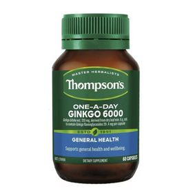 Viên hỗ trợ tuần hoàn não Thompson's One A Day Ginkgo 6000mg của Úc