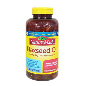 Dầu hạt lanh Nature Made Flaxseed oil 1400 mg hộp 300 viên