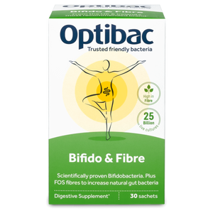 Men vi sinh hỗ trợ cải thiện t&aacute;o b&oacute;n Optibac  Bifido & Fibre của Anh