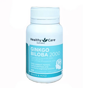 Vi&ecirc;n uống Ginkgo Biloba 2000mg Healthy Care &Uacute;c, 100 vi&ecirc;n