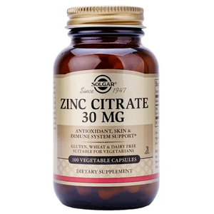 Vi&ecirc;n uống bổ sung kẽm Solgar Zinc Citrate 30Mg