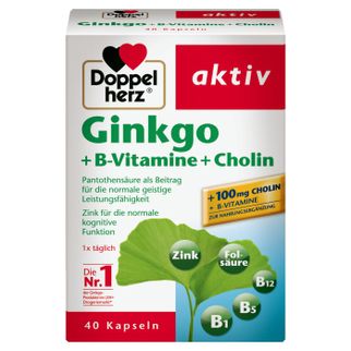Viên uống Ginkgo + vitamin B + Cholin Doppelherz Aktiv