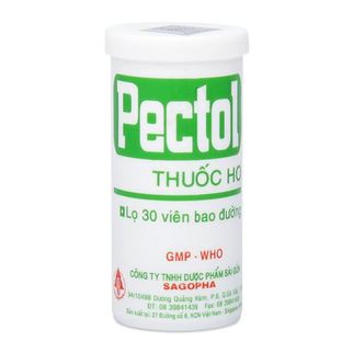 Thuốc điều trị chứng ho đờm, cảm mạo Pectol (30 viên/chai)