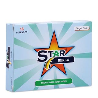 Viên ngậm điều trị viêm họng Star Benko (16 viên/ hộp)