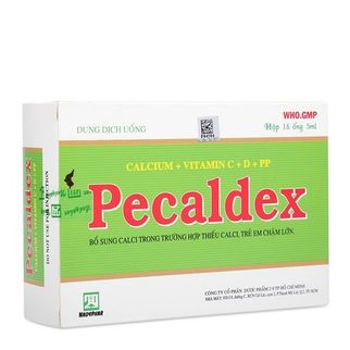 Dung dịch trị thiếu Vitamin,Calcium và trẻ chậm lớn Pecaldex