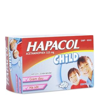 Thuốc giảm đau hạ sốt Hapacol Child 325g(hộp 10vỉ x 10 viên)