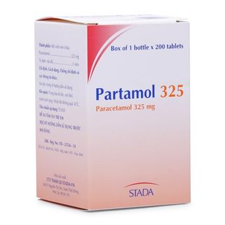 Thuốc hạ sốt và giảm các cơn đau Partamol 325(200 viên/chai)