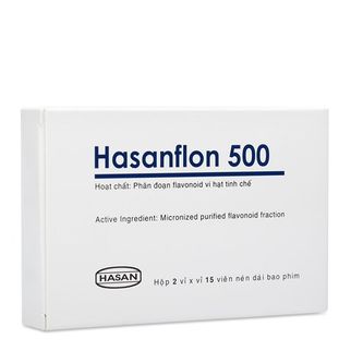 Thuốc điều trị suy tĩnh mạch mãn tính Hasanflon (500mg)