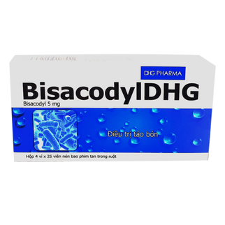 Thuốc điều trị táo bón Bisacodyl Dhg- Việt Nam