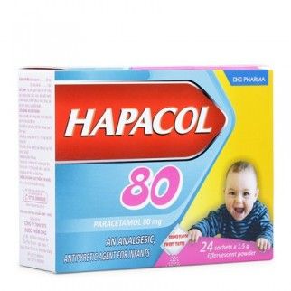 Thuốc giảm đau hạ sốt cho trẻ Hapacol 80