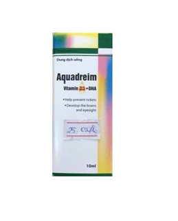 Dung dịch uống Aquadreim vitamin D3+DHA lọ 10ml
